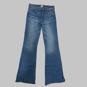 JEANS FLARE SKINNY J Crew Womens 28 Dark Blue Classic Western Rodeo Stretch